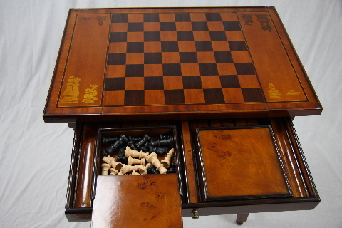 "Burl" Englischer Schach Spieltisch