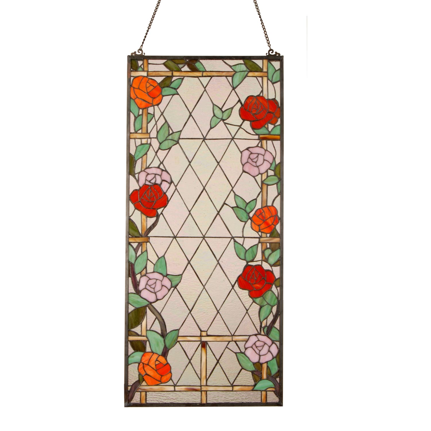 Fensterbild Rosen Tiffany ca. 91 x 40 cm
