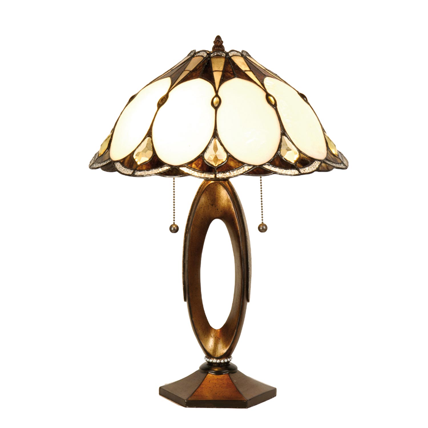 Clayre & Eef 5LL-5584 Tischlampe im Tiffany Stil