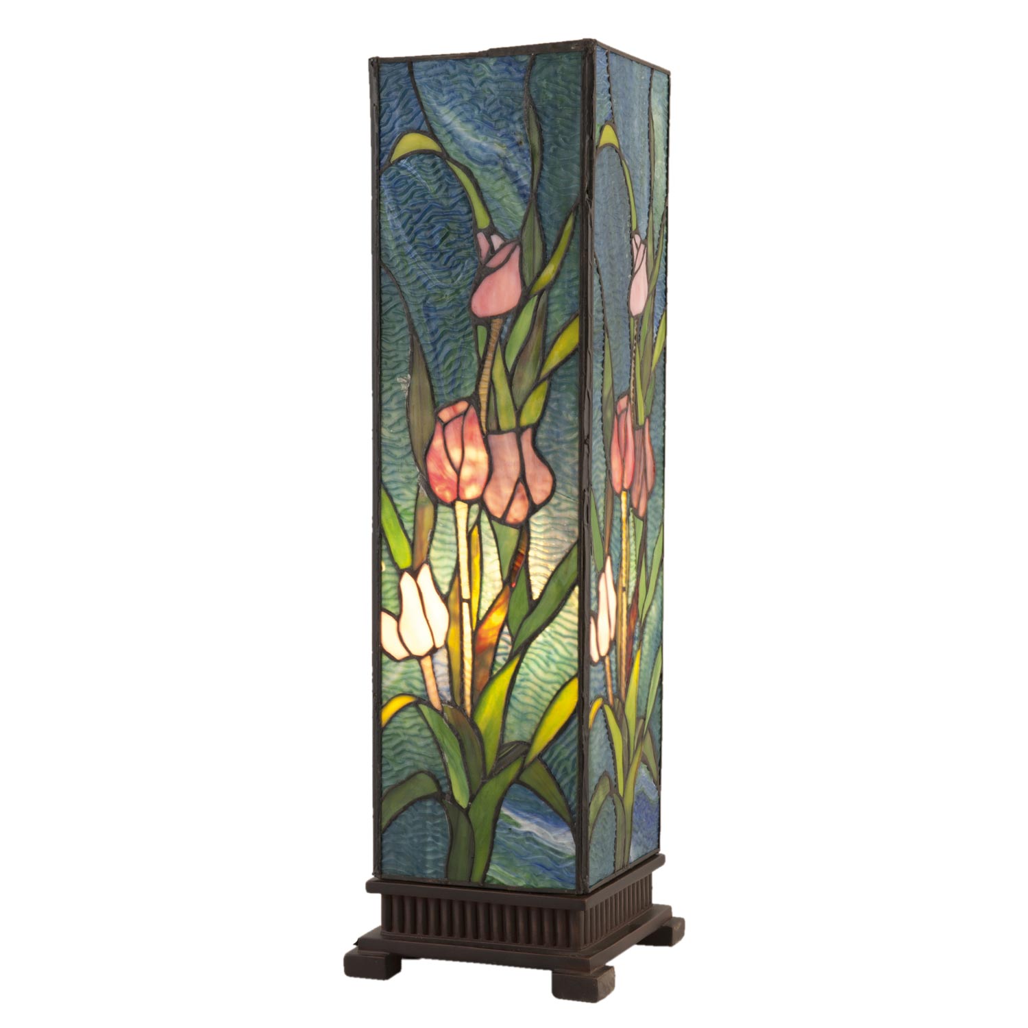 Clayre & Eef 5LL-5749 Stehlampe Lichtsäule Tiffany-Stil Blumen ca. 24 x 58,5 cm 1 x E27 Max. 60W Clayre & Eef 5LL-5749 Stehlampe Lichtsäule Tiffany-Stil Blumen ca. 24 x 58,5 cm 1 x E27 Max. 60W