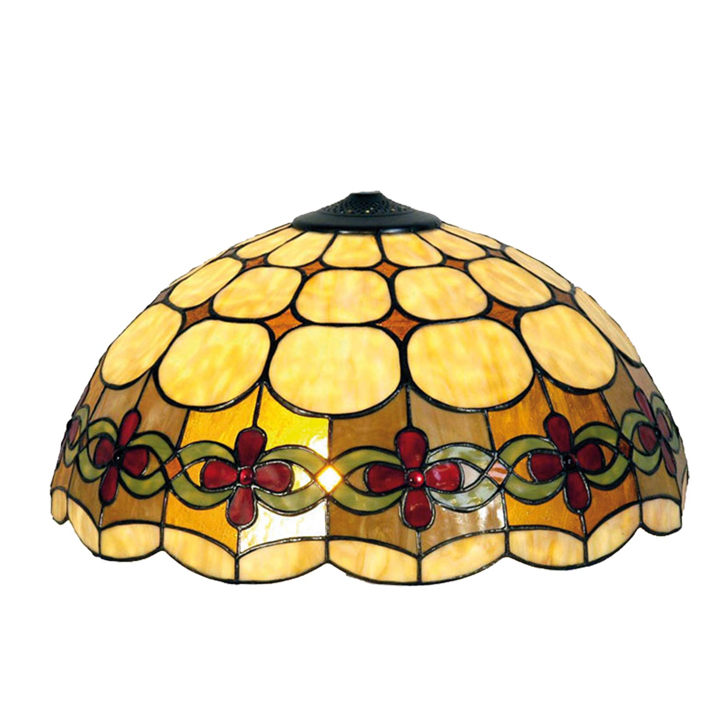 Lampenschirm Tiffany-Stil ca. Ø 40cm Blumenband