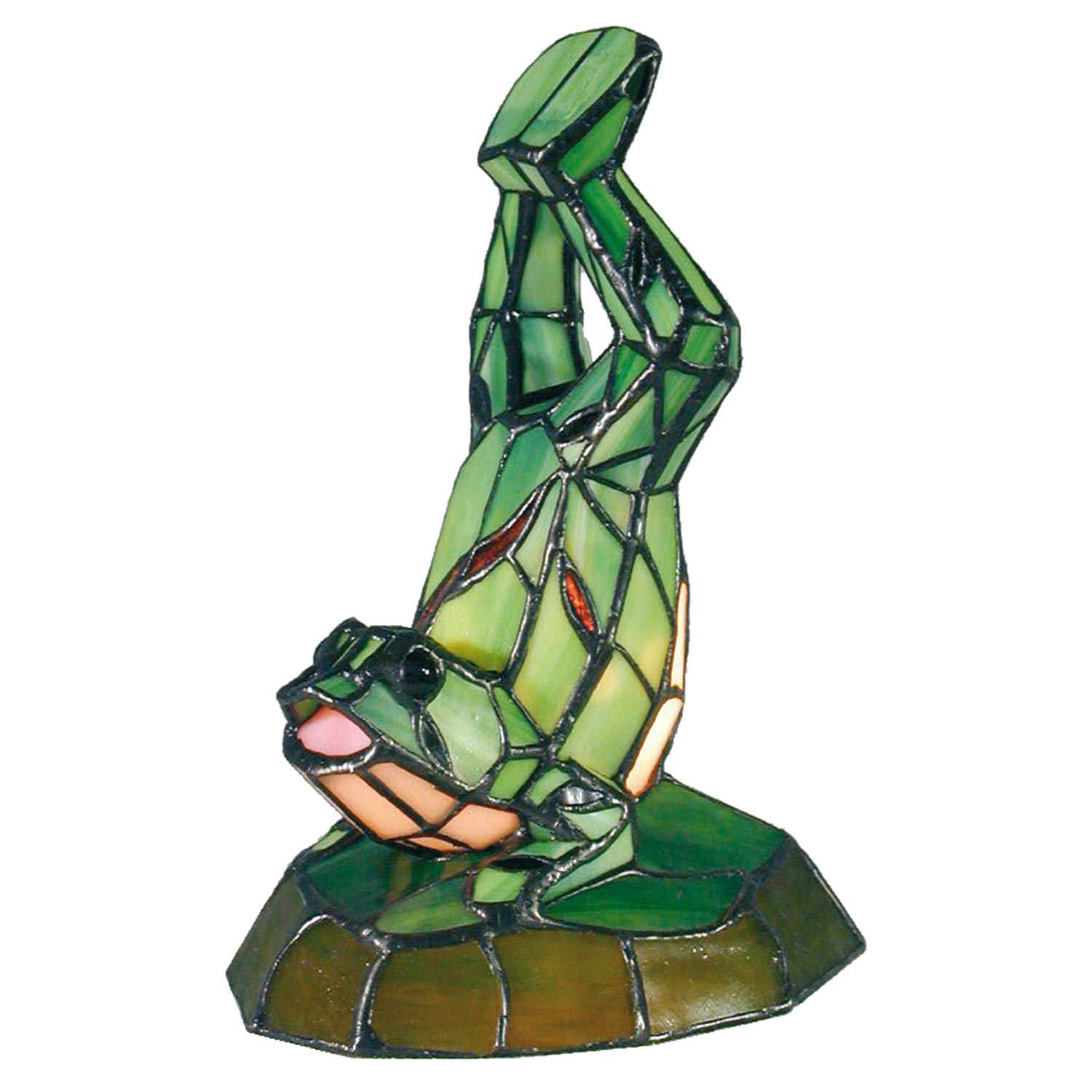 Dekolampe im Tiffany-Stil Frosch 25x16cm
