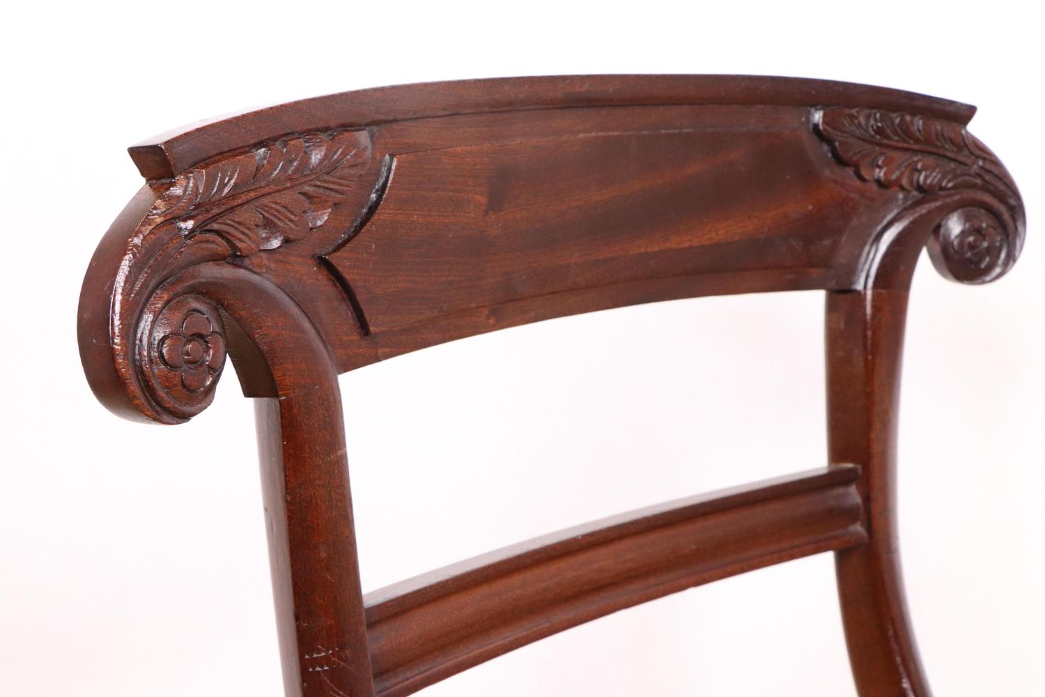 6er Set antike Esszimmerstühle, Mahagoni, Regency Style, 19. Jahrhundert