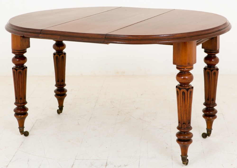 Antiker Englischer Viktorianischer Esstisch ca. 1860