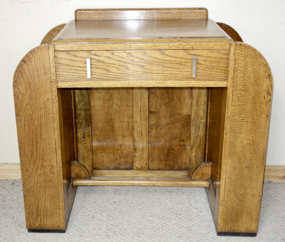 Art Deco Antiker Eichen Schreibtisch ca. 1930