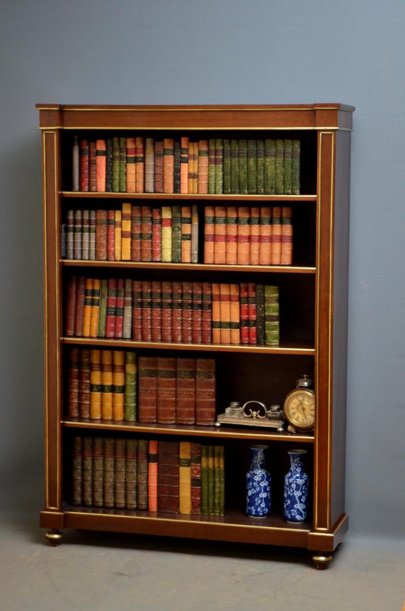 Viktorianisches Englisches Antikes Mahagoni Bücherregal ca. 1880