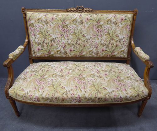 Louis XVI- Stil Antikes französisch geschnitztes Sofa ca. 1900