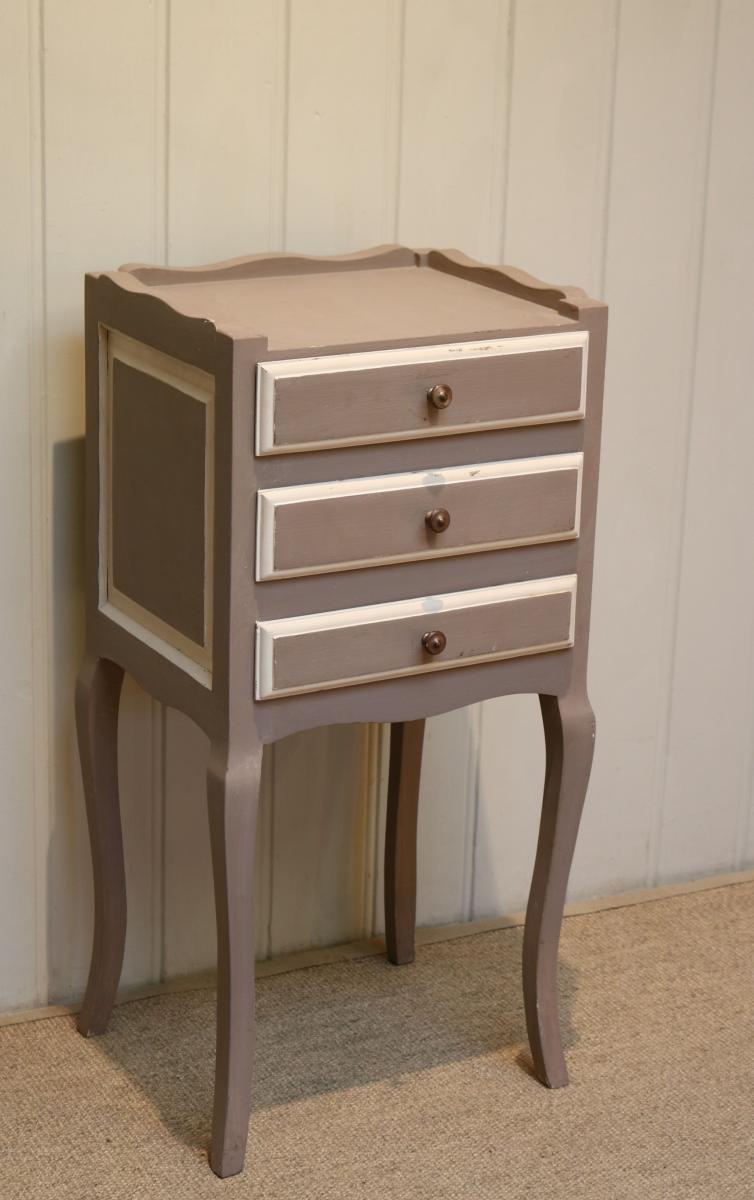 french painted bedside cabinet, ca. 1920