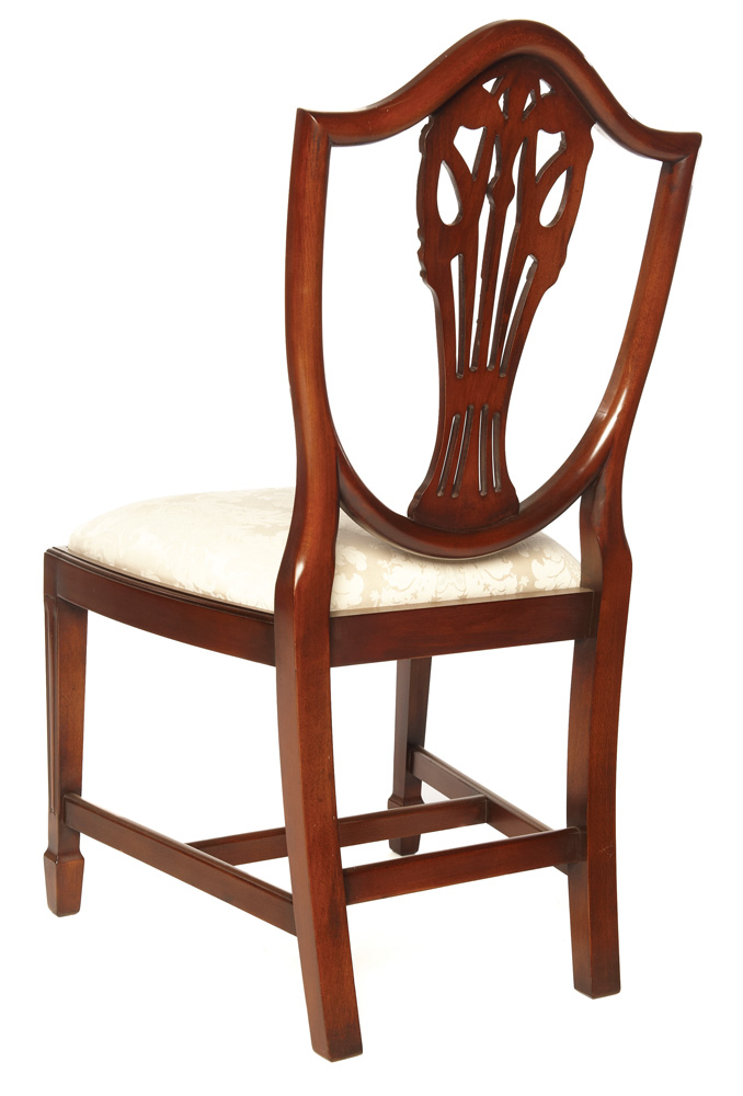 Esszimmer Stuhl Shieldback PWF in Mahagoni