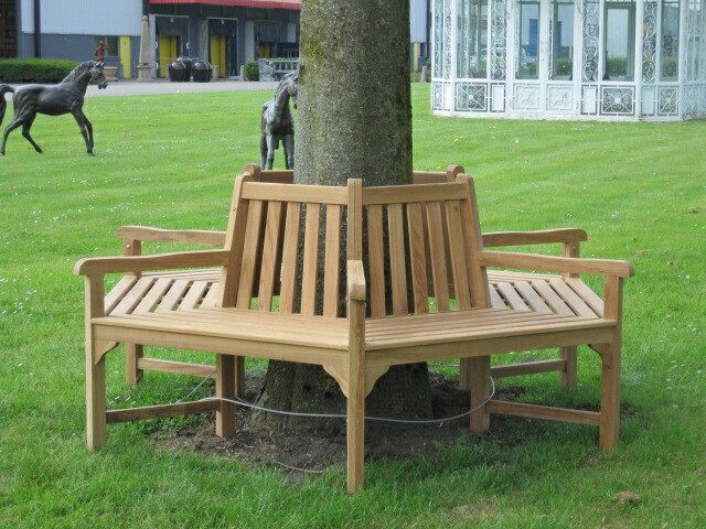 Teak Bank - Tree bench