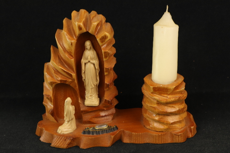 Kerzenhalter Mutter Maria (Holz)  