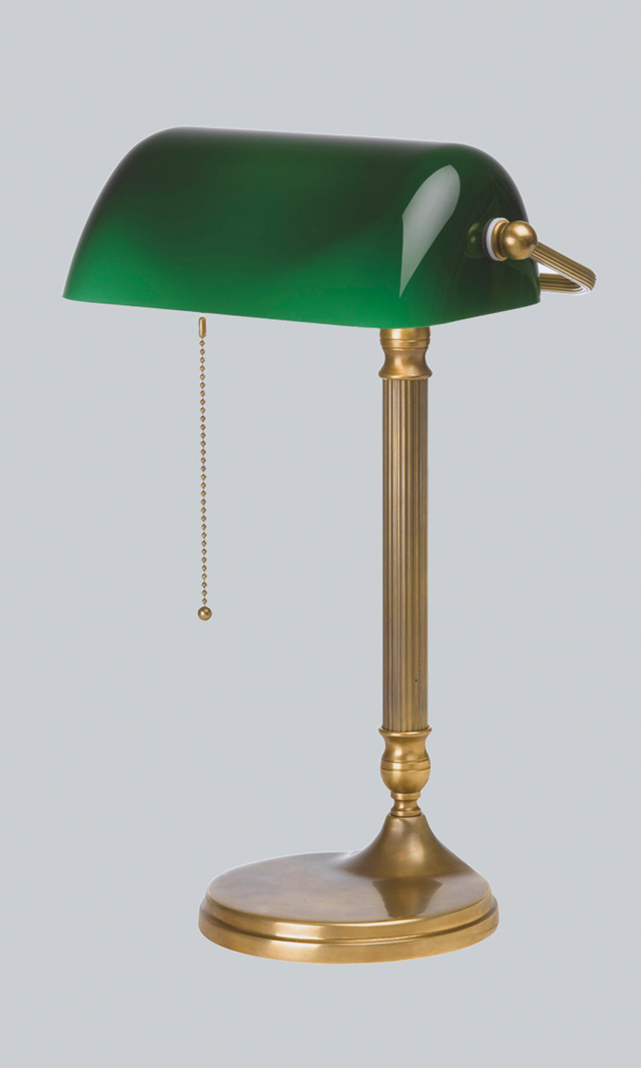 Lampe Banker Lampe englische Tischlampe Bürolampe Tischleuchte Leseleuchte grün 