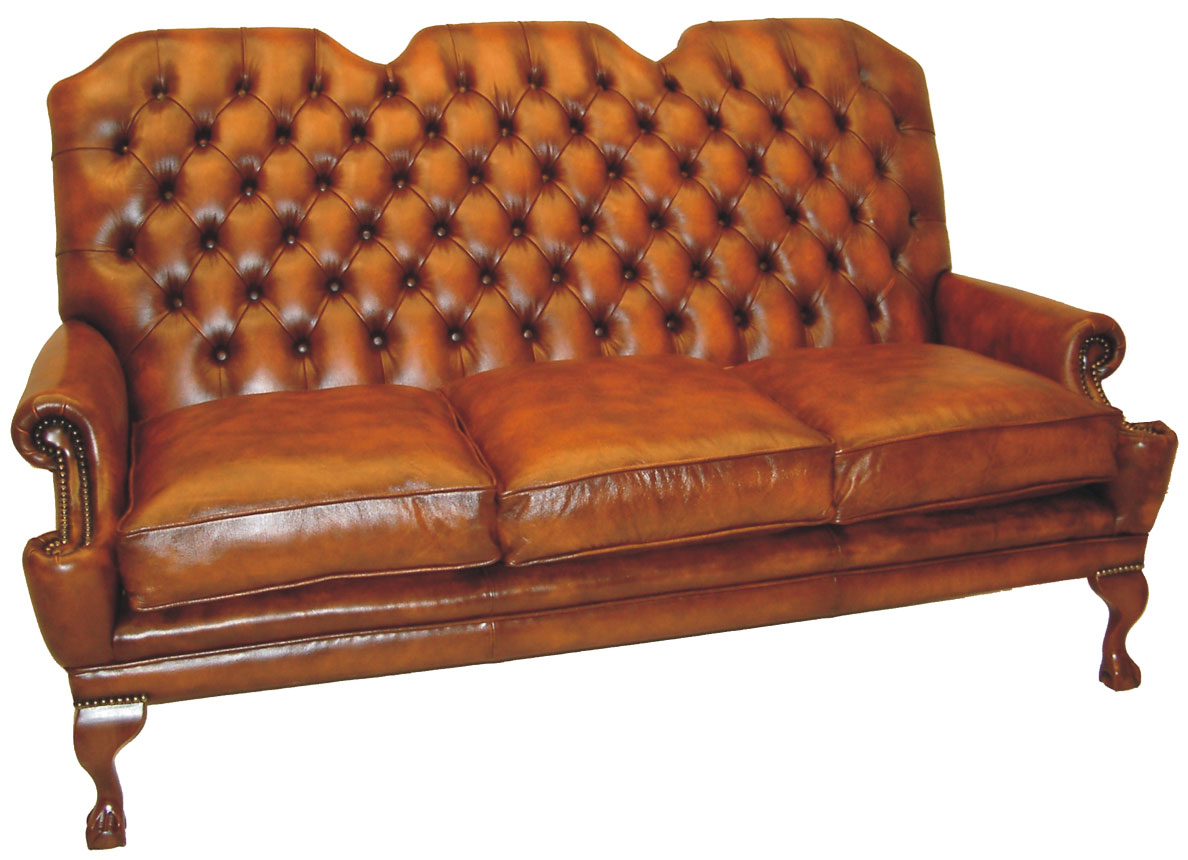 "Viscount" 3-Sitzer Original englisches Chesterfield Sofa