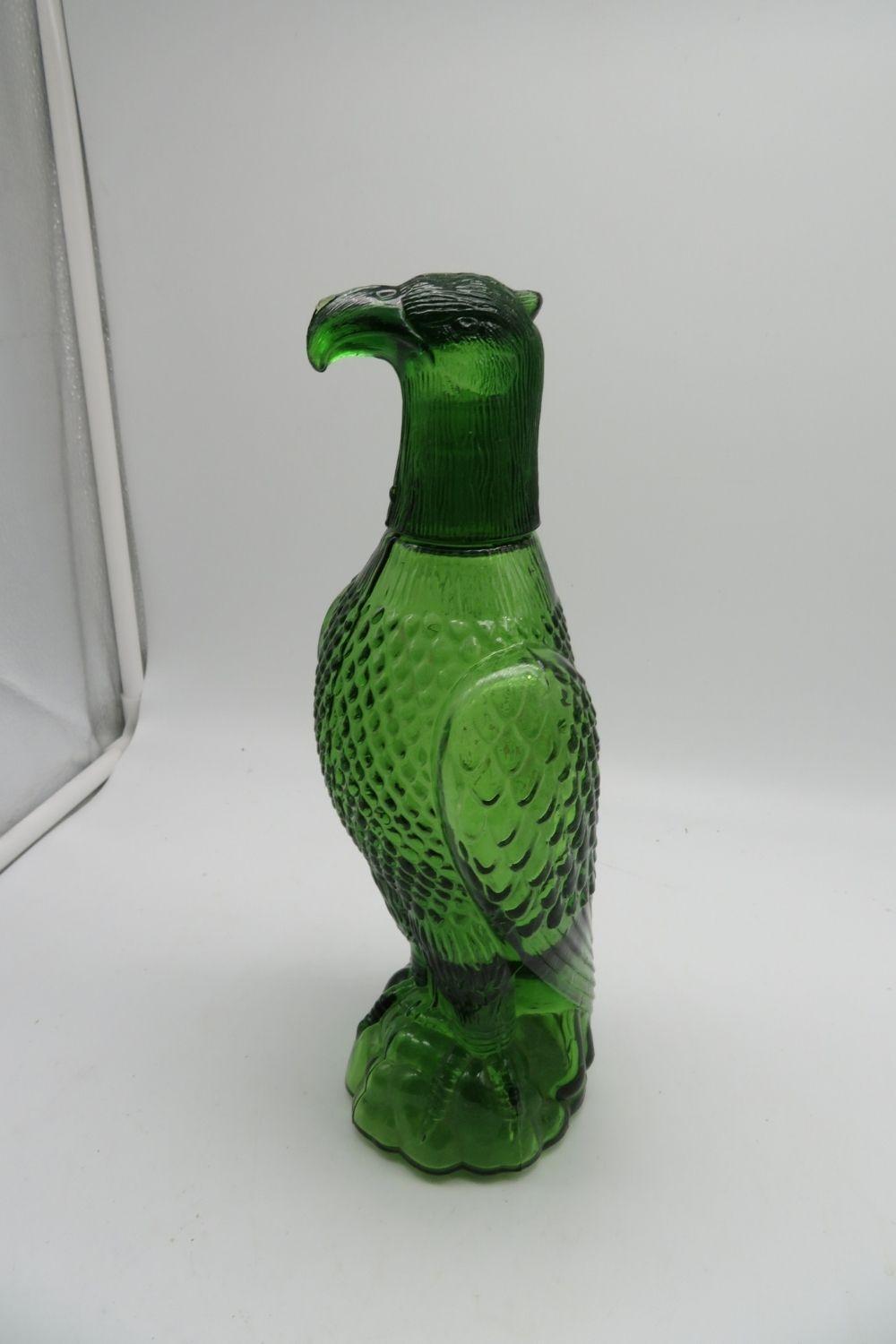 Grüner Adler Glas Flasche
