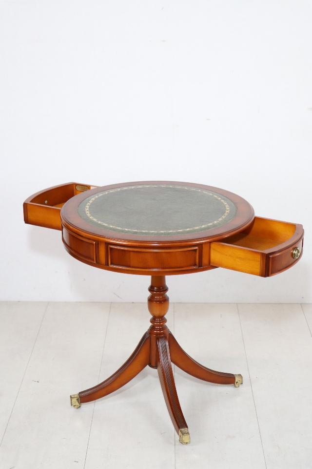 Stilvoller Heldense Drum Table Beistelltisch, Eibe - sofort lieferbar