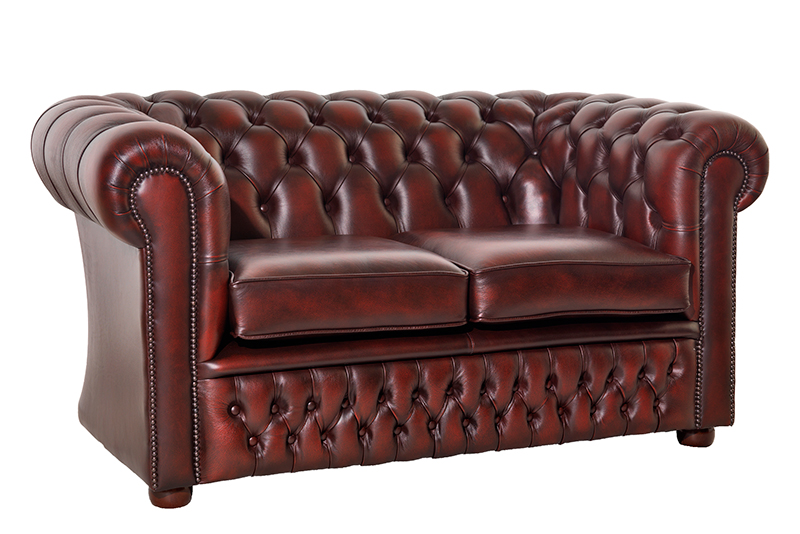 "London Classic" 2-Sitzer Original englisches Chesterfield Sofa