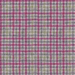 Wool Plaid - Ilkley Fuchsia-Grey