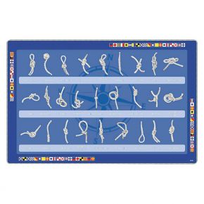 Platz-Untersetzer, Knoten deutschsprachig, Plastik, 43x29cm-6054D